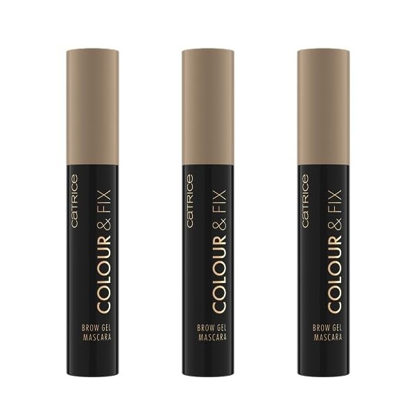 Catrice Colour & Fix Brow Gel Mascara, gel à sourcils, n° 020, marron, longue durée, définissant, fixant, végétalien, sans mi