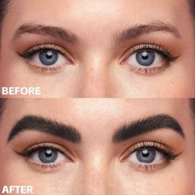 Boobeen 2PCS Microblading Eyebrow Pencil, stylo à sourcils à pointe fine 2 en 1 et brosse Spoolie, résistant à leau et aux b ...