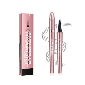 LIUYIDM Magique Crayon Sourcil Imperméable avec 4 Pointes de Fourchette Crayons et Maquillage pour Sourcils Microblading Sour...