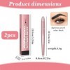 LIUYIDM Magique Crayon Sourcil Imperméable avec 4 Pointes de Fourchette Crayons et Maquillage pour Sourcils Microblading Sour...
