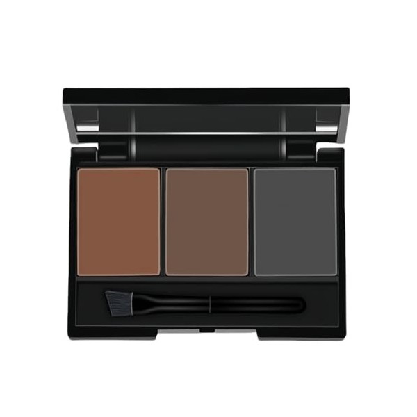 Kit de modelage de poudre à sourcils, kit de sculpture de poudre à sourcils, palette pour les yeux/sourcils Po/Wder avec pinc