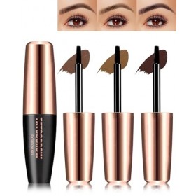 3 Couleurs Gel Sourcils Peel Off, Teinture Sourcils Tattoo Longue Durée, Waterproof et Anti-transfert, Durée de Vie de 3 Jour