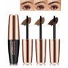 3 Couleurs Gel Sourcils Peel Off, Teinture Sourcils Tattoo Longue Durée, Waterproof et Anti-transfert, Durée de Vie de 3 Jour