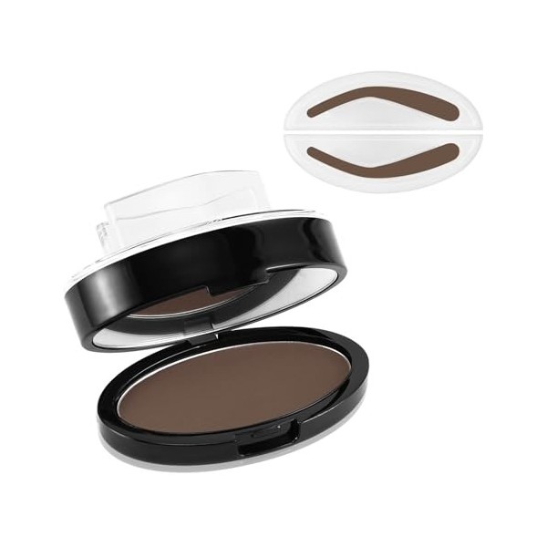 Boobeen Poudre de timbre de joint de sourcil - Kit de coloration teintée Nature en une seconde - Crée des sourcils dapparenc ...