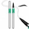 Apooliy Stylo à sourcils pour microblading，Longue durée and Crayon à sourcils imperméable Micro 4 Point Brow Pen， pour créer ...
