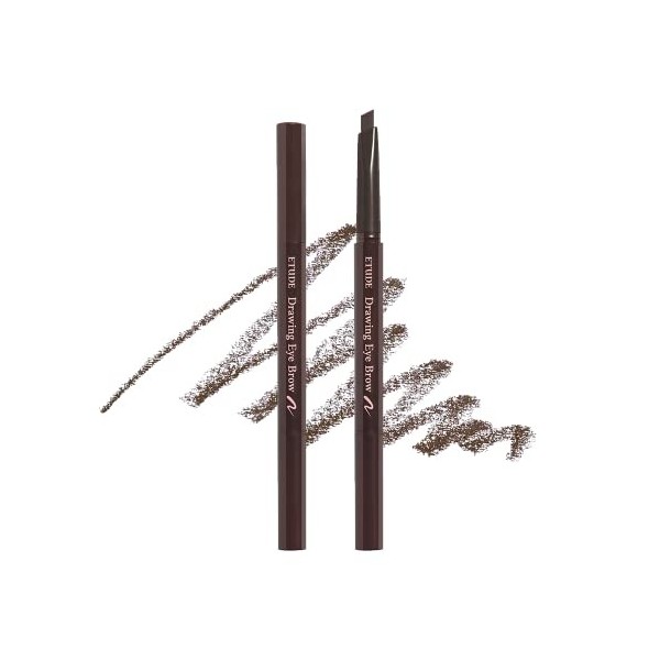 Etude House Drawing Eye Brow 0.25g 1 Brun Foncé 21AD | Crayon à sourcils longue durée pour un maquillage des sourcils à la t