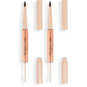 Revolution Fluffy Brow Filter Duo Ash Brown Lot de 2 