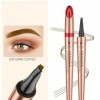 KARLOR Crayon à sourcils avec 4 pointes micro tête, crayon à sourcils liquide, dessin des poils, maquillage, tatouage Micro B