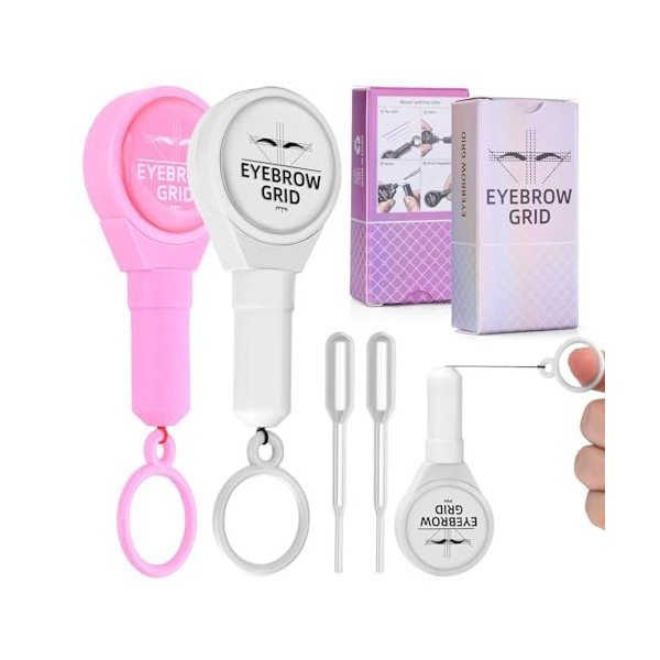 ATOMUS Brow Mapping String Pink & Black Sourcils String Kit pour maquillage permanent Brow Mapping Kit Marquage Symétrique So