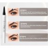 Magic Microblading Crayon de contour des sourcils – Stylo de contour des sourcils – Stylo à sourcils étanche précis à 4 point...