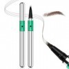 Apooliy Stylo à sourcils pour microblading，Longue durée and Crayon à sourcils imperméable Micro 4 Point Brow Pen， pour créer 