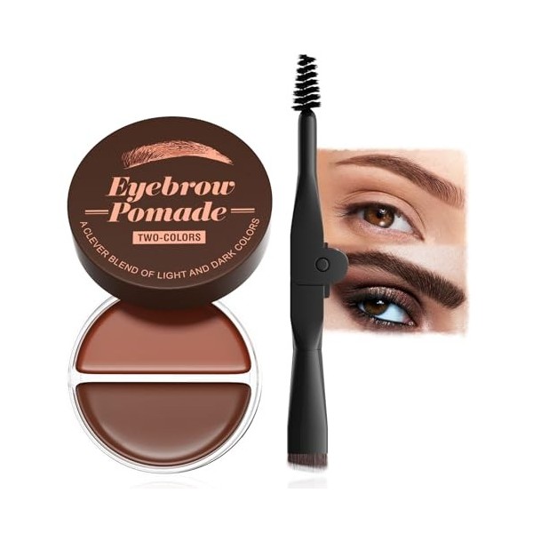 Gel teinté à la cire à sourcils, gel coiffant imperméable 2 en 1, longue durée, anti-taches, séchage rapide, non gras, savon ...