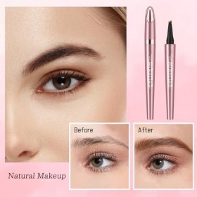Crayon à Sourcil Waterproof, Crayon Sourcil Microblading 3D avec 4 Pointes Fourchues, Magique Stylo à Sourcils Précis, Crée d...