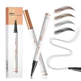 Crayon à sourcils - Imperméable - Résistant aux frottements - 3D - Maquillage naturel - Pour hommes et femmes - Marron foncé ...