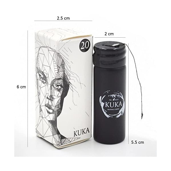 Rouleau de fils pré-encrés à tracer pour sourcils 20M Black Maquillage des sourcils