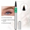 Apooliy Stylo à sourcils pour microblading，Longue durée and Crayon à sourcils imperméable Micro 4 Point Brow Pen， pour créer 