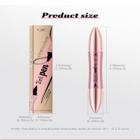 2 en 1 Crayon Sourcil, Crayon Sourcil Waterproof, Crayon Microblading Sourcil, Durable, Naturel, Plus Fin – Sourcils Maquilla