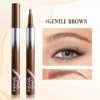 Stylo à sourcils avec pointe fourchette précise, imperméable, résistant à la transpiration, traits naturels semblables à des
