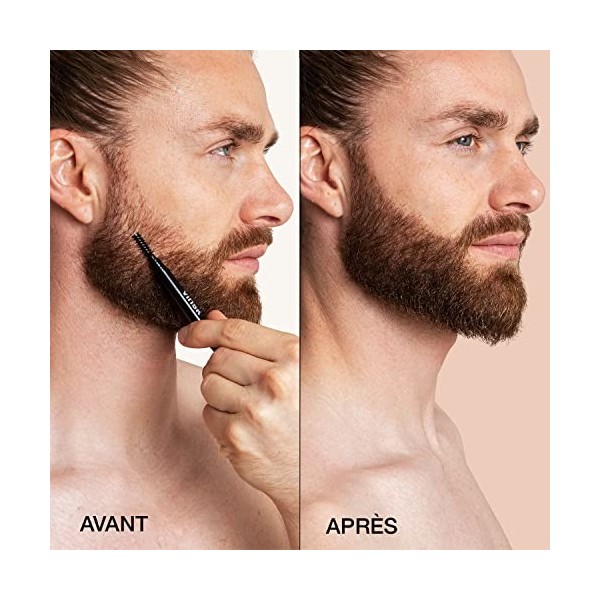 vinsk® UNISEX Fine Hair Filler Produit 2 en 1 - Combleur de barbe & crayon à sourcils Idéal pour combler les trous dans la ba...