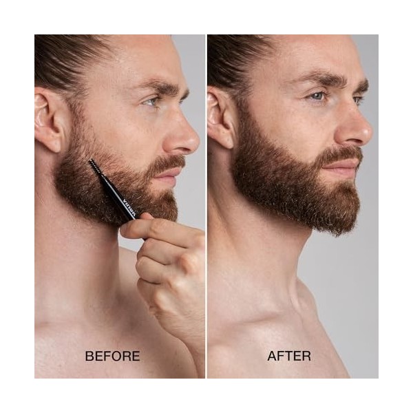 vinsk® UNISEX Fine Hair Filler Produit 2 en 1 - Combleur de barbe & crayon à sourcils Idéal pour combler les trous dans la ba