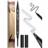 Crayon à sourcils Microblading - Eyebrow Pencil 2 en 1 - Double extrémité - Avec pointe à 4 fourchettes et pointe ultra fine ...