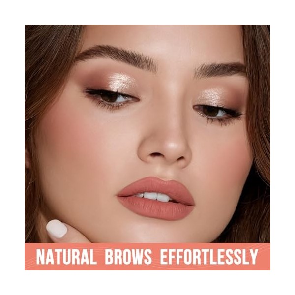 Crayon à sourcils Microblading - Eyebrow Pencil 2 en 1 - Double extrémité - Avec pointe à 4 fourchettes et pointe ultra fine ...