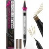 iMethod Crayon à sourcils - Eyebrow Pencil 2-en-1 Crayon à sourcils à double embout avec applicateur à 4 pointes micro-fourch