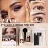 Kit 2 en 1 pour les Cils et Sourcils, Dye pour Cils et Sourcils, Semi-Permanent avec Outils Complets, Facile et Rapide à Util...