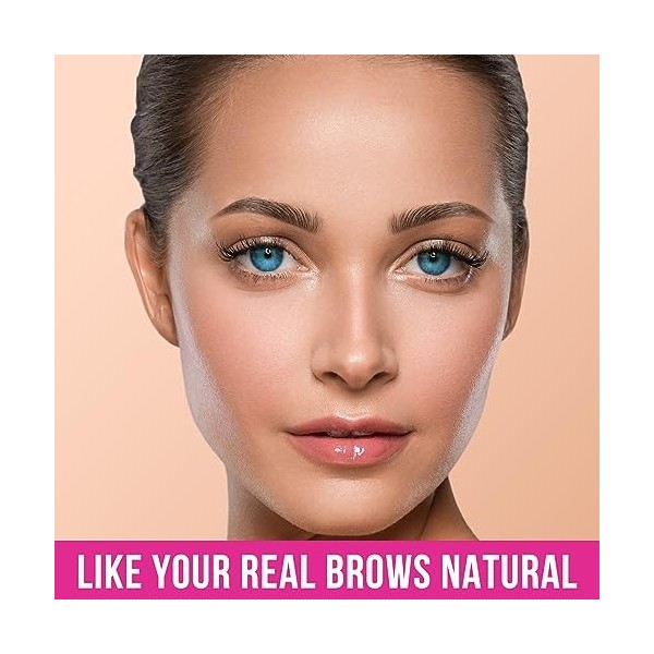 iMethod Stylo à sourcils microblading - Crayon à sourcils 2-en-1 à double extrémité avec applicateur à 3 branches à micro-fou