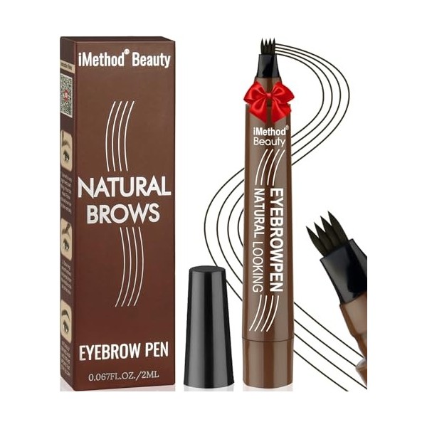 iMethod Microblading Crayon à sourcils - Maquillage des sourcils - Durable - Brun noir Maquillage des sourcils
