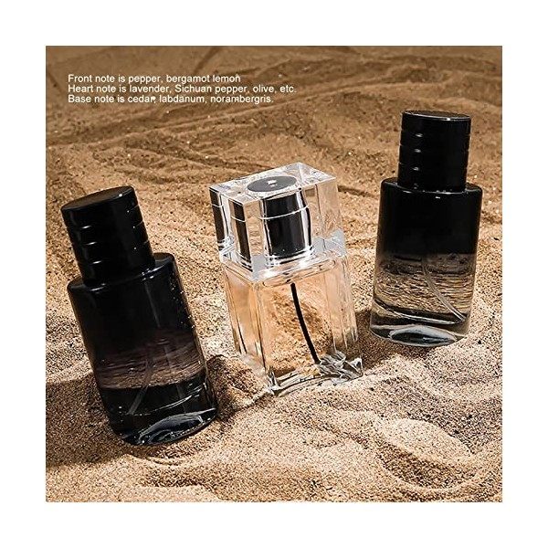 Eau de Toilette pour Hommes 3 Pièces 30 Ml Ensemble de Parfum Masculin Parfum Léger Différent Buse en Aluminium Vaporisateur 