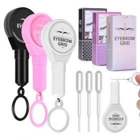 ATOMUS Lot de 3 cordes de cartographie à sourcils - Évolutif - Encre - Maquillage permanent - Kit de mappage des sourcils - M