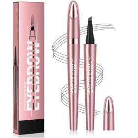 Magic Microblading Crayon de contour des sourcils – Stylo de contour des sourcils – Stylo à sourcils étanche précis à 4 point