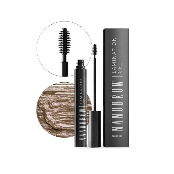 Gel pour sourcils Nanobrow Lamination Gel - gel pour les sourcils, pour des sourcils bien dessinés et bien remplis Beige