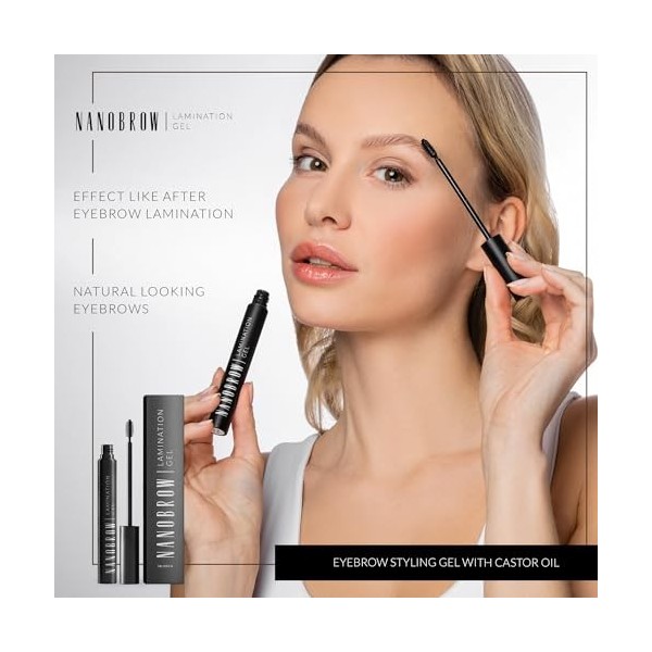 Gel pour sourcils Nanobrow Lamination Gel - gel pour les sourcils, pour des sourcils bien dessinés et bien remplis Beige