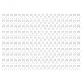 Anneau Pmu, Anneaux Porte-pigments Conteneur Maquillage Permanent Tasse Taille Moyenne 100pcs Encre de Tatouage de Sourcil 