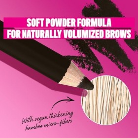 NYX PROFESSIONAL MAKEUP POWDER LOUDER BROW PENCIL BLACK Lot de 2 