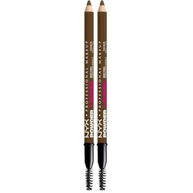 NYX PROFESSIONAL MAKEUP POWDER LOUDER BROW PENCIL SOFT BROWN Lot de 2 Maquillage des sourcils