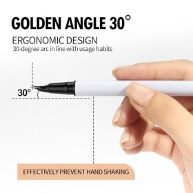 Anglicolor Crayon à sourcils – Stylo à sourcils incurvé, crayon à sourcils 2 en 1 à double extrémité pour créer des sourcils 