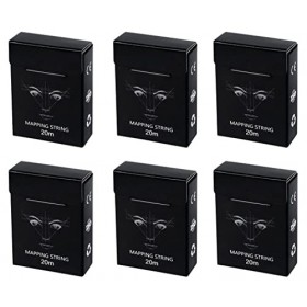 XIAOYU 20m chaîne de cartographie des sourcils pré-encrée pour la mesure des sourcils, fil de cartographie des sourcils, paqu