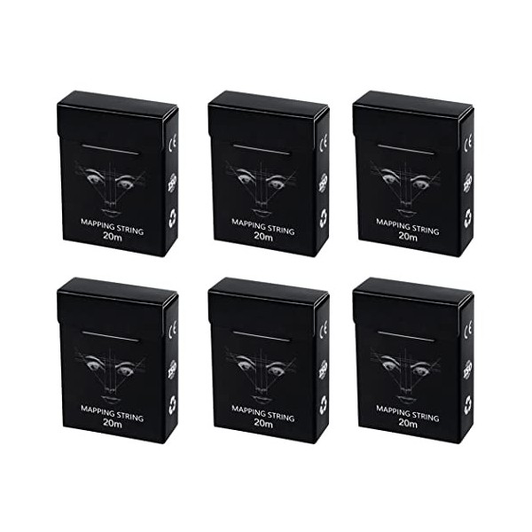 XIAOYU 20m chaîne de cartographie des sourcils pré-encrée pour la mesure des sourcils, fil de cartographie des sourcils, paqu