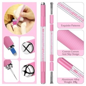 ATOMUS microblading Practice Kit Pink set complet doutils de stylo manuel semi - permanent pour tête de mannequin 18u 3rl mi ...