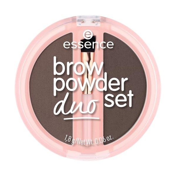 Essence - Poudre Sourcils Brow Powder Duo Set - 03 Dark Maquillage des sourcils