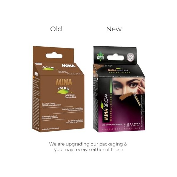 MINA ibrow Henna Hair Color Professional Tint Kit With Brush Combo Pack | No Ammonia | Vegan & Cruelty free | Upto 30 Applica