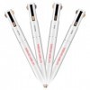 MOTIBACK Crayon à sourcils multifonction 4 en 1 avec 4 pointes pour contouring, remplissage, surligneur et khôl, facile à app
