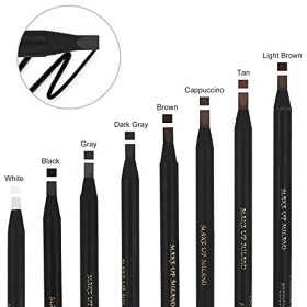 12pcs 1 Boîte Crayon à sourcils Imperméable à leau de Noyau dur de bec de canard pour Beauté Semi-permanente de Maquillage B
