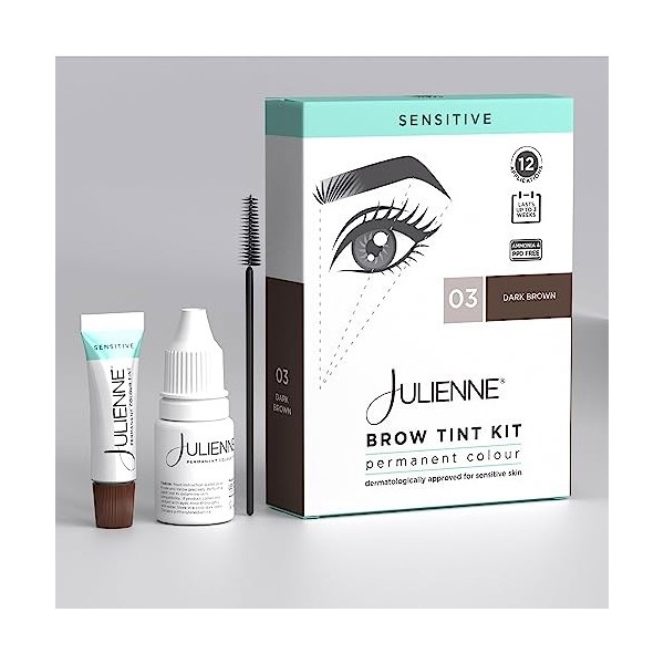 Julienne Kit de teinture pour sourcils - Marron foncé