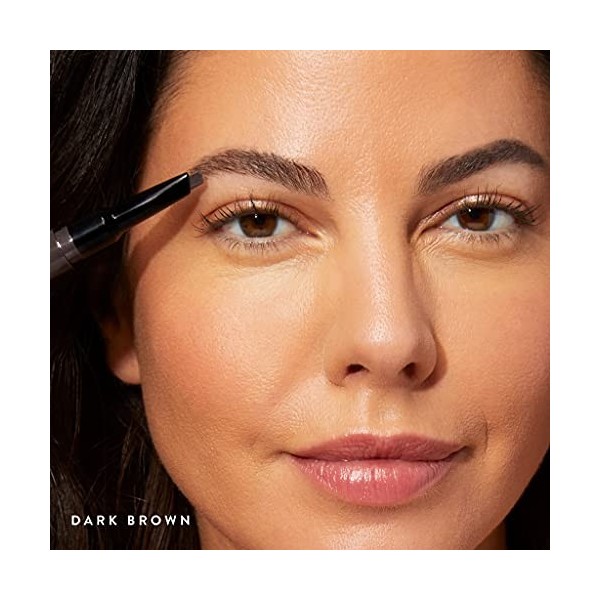 LAURA GELLER NEW YORK Sculpt-n-Stay Crayon à sourcils imperméable et gel marron foncé – Crayon à sourcils imperméable 2 en M...