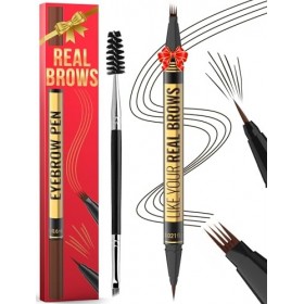 Vevivia Beauty Stylo à sourcils – Crayon à sourcils avec pointe micro-fourchette et pointe de précision pour sourcils naturel...