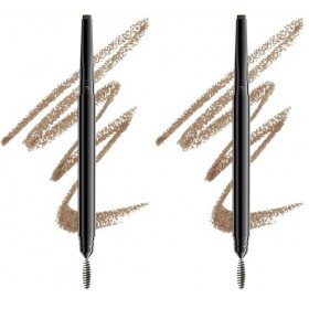 NYX Professional Makeup Crayon à Sourcils Precision Brow, Double-Embout avec Crayon Plat et Goupillon, Teinte : Taupe 02 L M...
